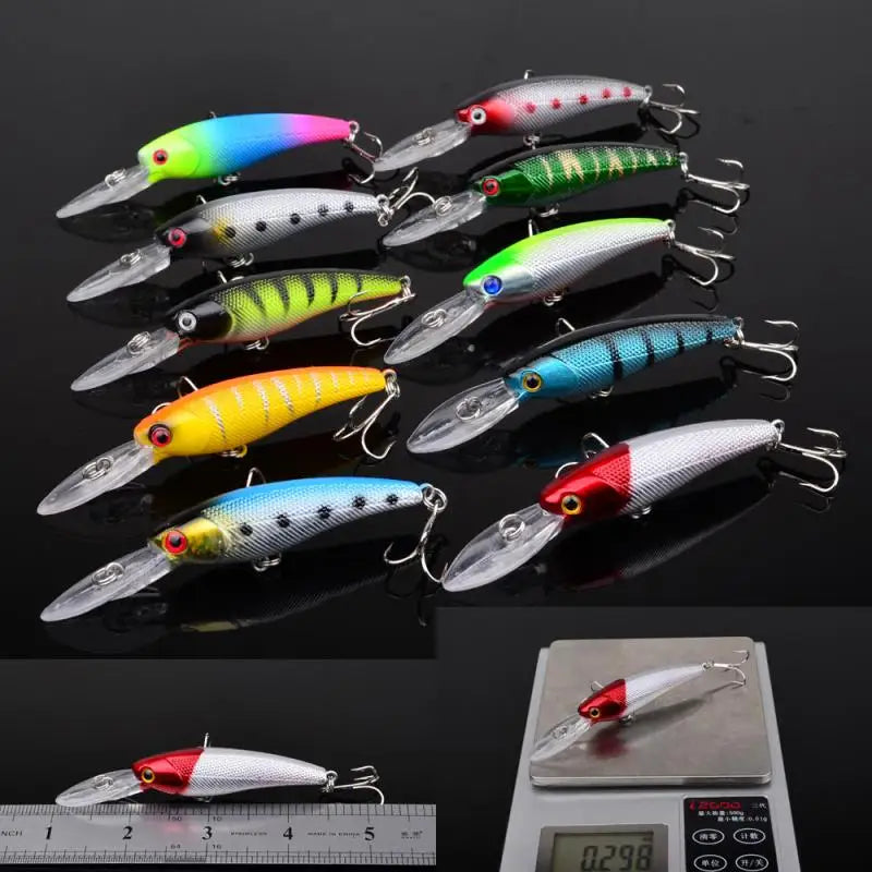 20Pcs Fishing Lure Tackle Kit Set Hard Bait Artificial Rotating Floating Fishing Minnow Crankbait Wobblers Spinner Sinking Hooks - One Stop Shop & More