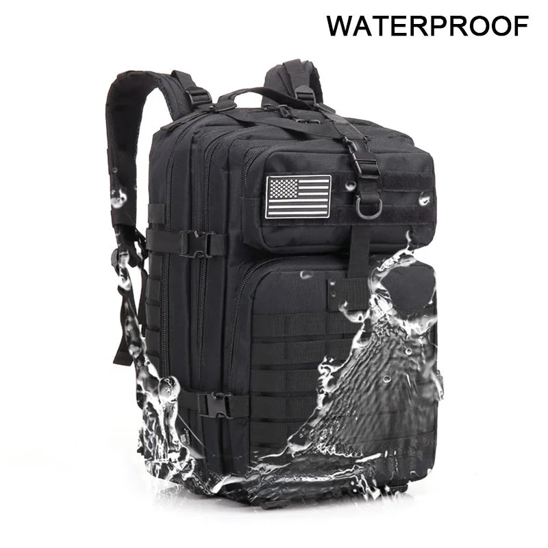 Military Backpack 50L Large Capacity Camping Men Rucksacks Tactical Hunting Nylon Bag For Sport Trekking Waterproof Pack