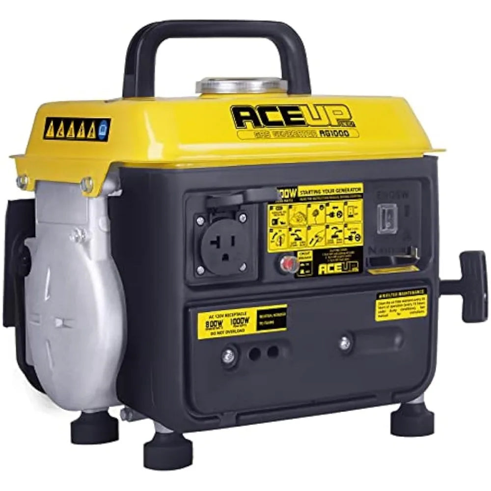 Aceup Energy 1,000W Gas-Powered Generator, Portable Generator.