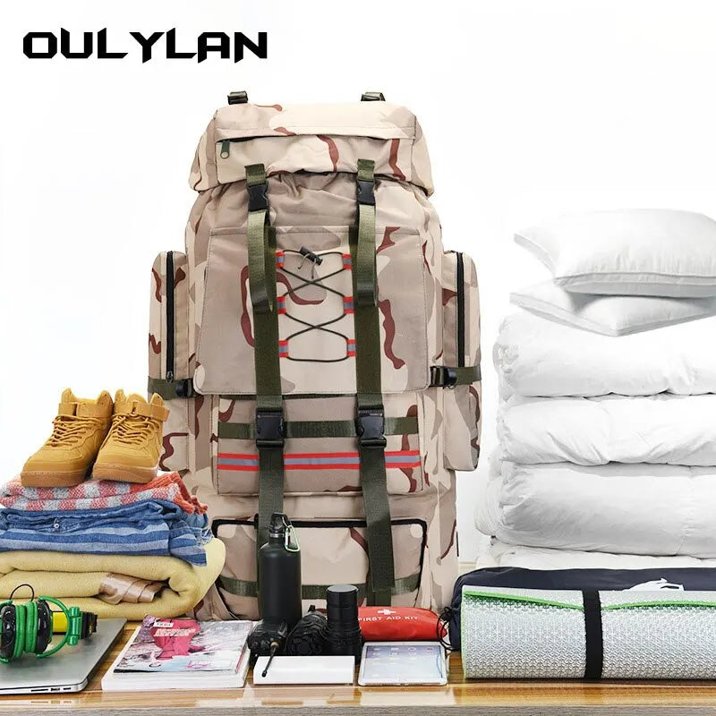 130L Outdoor Extra Large Backpack Travel Bag.