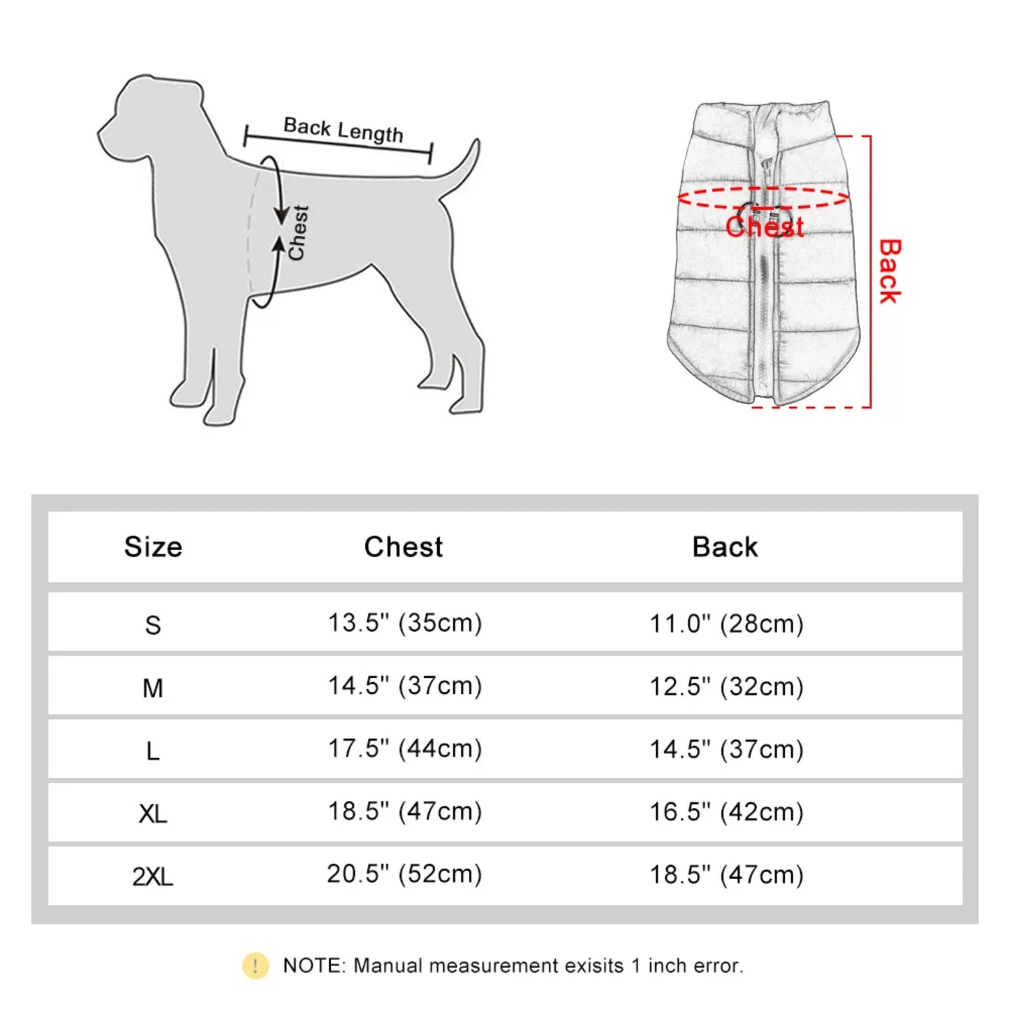 New Warm and Cozy Cotton Dog Vest Clothing for Chihuahua Pug Pets - Autumn Winter Jacket Coat Outfit for Small to Medium Dogs