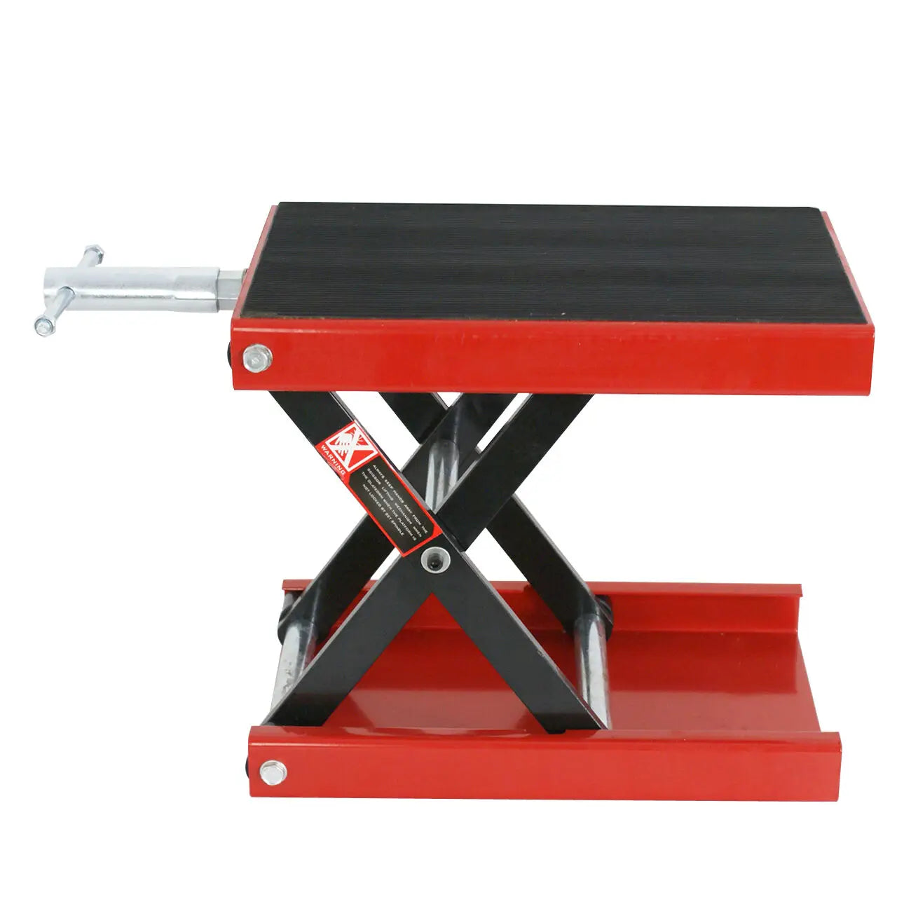 US Motorcycle Jack ATV Scissor Floor 9" Wide Deck Hoist Lift Stand 1100Lb with Saddle ATV Lift.