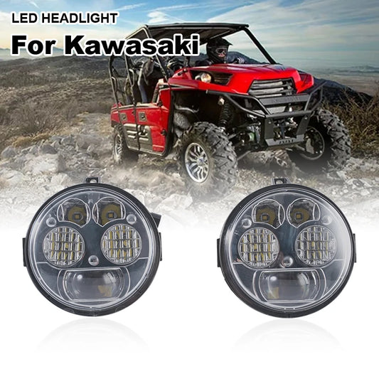 UTV LED Headlight Head Lamp For Kawasaki Brute Force 750 2012-2016 / Teryx4 2014-2015 / Teryx 4 750 EPS 2012-2015