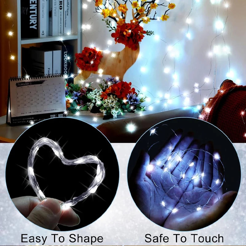 300LED Solar Fairy Lights Outdoor Waterproof String Light 8 Modes.