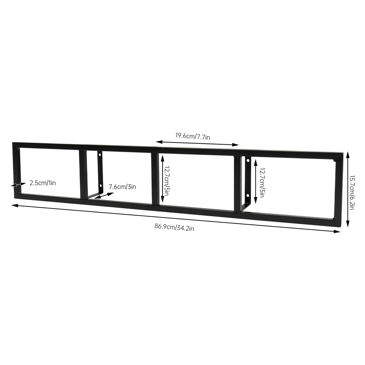 Storage Rack Wall Mount Small Object Storage Home Appliance 3Pcs 34 Inch. - One Stop Shop & More