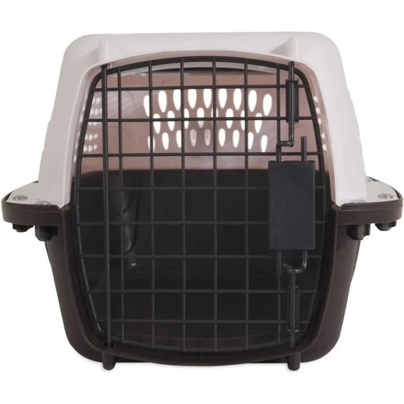 Two-Door Small Dog & Cat Carrier, Top or Front Loading, Made with Recycled Materials, 19 inches, For Pets up to 10 Pounds