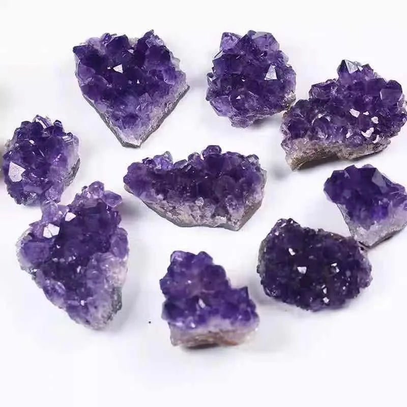 Natural Raw Purple Brazilian Amethyst Quartz Crystal Cluster. - One Stop Shop & More