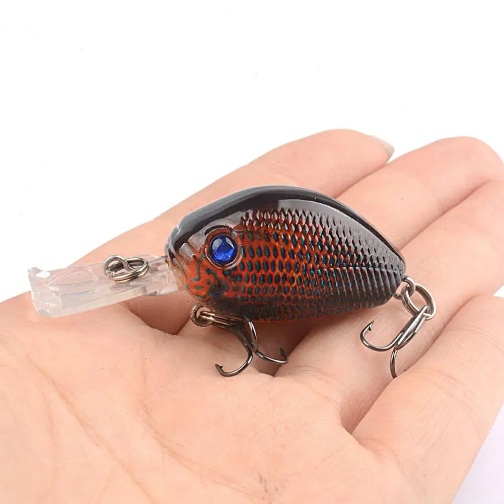 6CM/6.5G Useful Compact Crankbait  Treble Hook Fishing Lure.